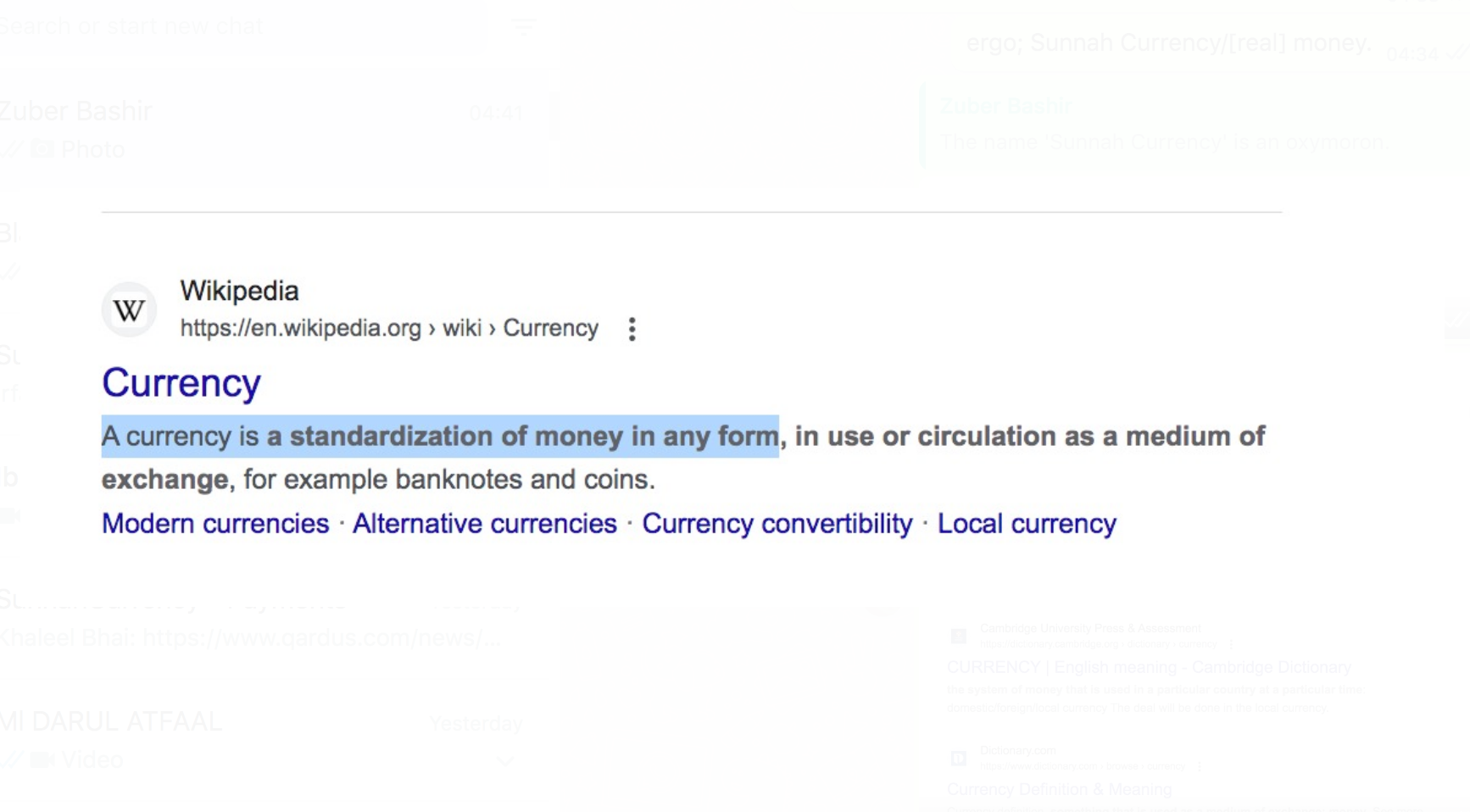 What is Sunnah Currency? What are the prerequisites for it to qualify as such?